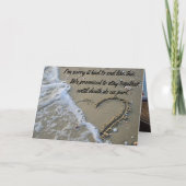 Sorry dat het moest eindigen als deze grappige bel kaart (Voorkant)