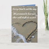 Sorry dat het zo moest eindigen. kaart (Voorkant)