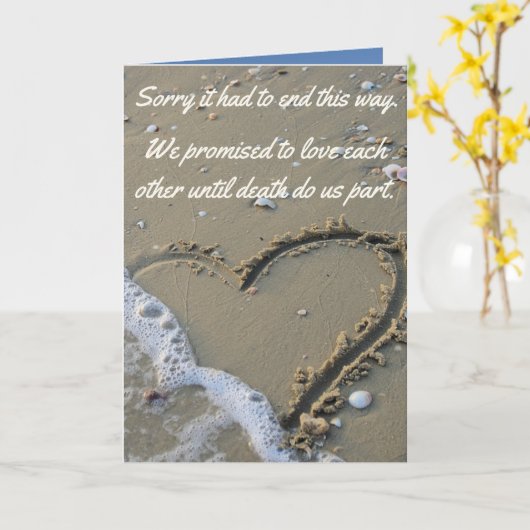 Sorry dat het zo moest eindigen. kaart (Gele Bloem)