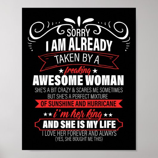 Sorry dat ik al Valentijnsdag ben Poster (Voorkant)