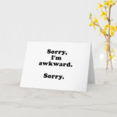 Sorry dat ik Awkward heb Kaart (Gele Bloem)