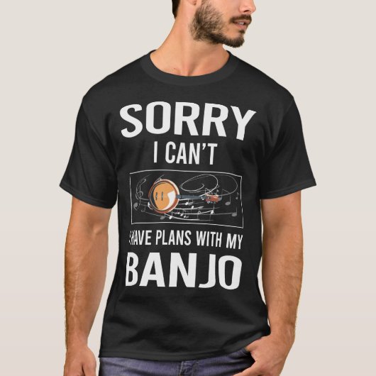 Sorry dat ik banjo kantel t-shirt (Voorkant)