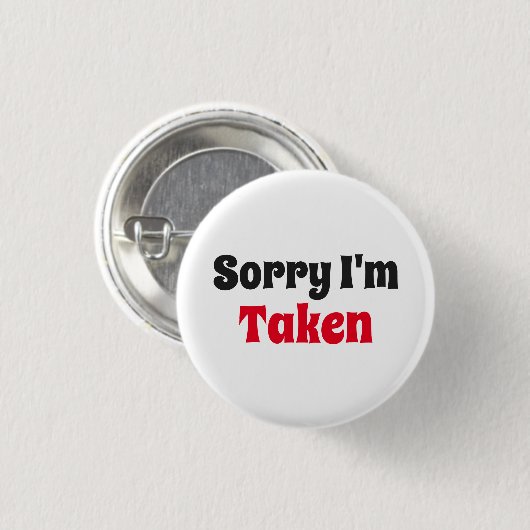 Sorry dat ik ben meegenomen ronde button 3,2 cm (Voorkant /achterkant)