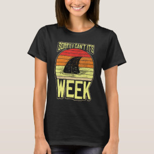 Sorry dat ik cant zijn haai tijd retro Shark T-shirt