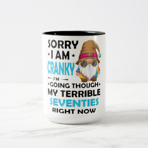 Sorry dat ik chagrijnig ben, ik ga door mijn vrese tweekleurige koffiemok