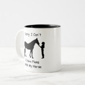 Sorry dat ik dat niet kan, ik heb plannen met mijn tweekleurige koffiemok (Voorkant links)