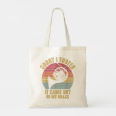Sorry dat ik de Franse paardenmuzikant Marching he Tote Bag (Achterkant)