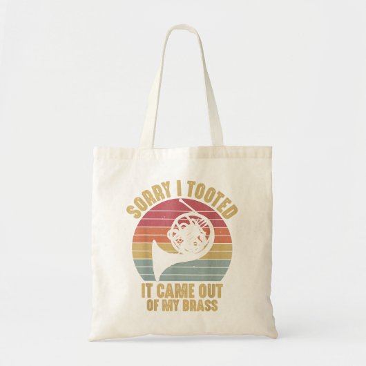 Sorry dat ik de Franse paardenmuzikant Marching he Tote Bag (Voorkant)