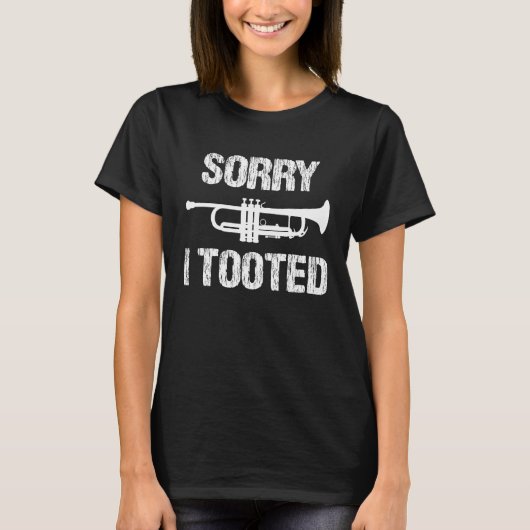 Sorry dat ik de jazz trompettist heb getoot t-shirt (Voorkant)