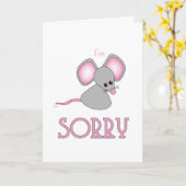 Sorry dat ik de kleine staaf-muis moet missen kaart (Gele Bloem)