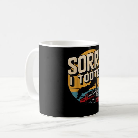 Sorry dat ik de locomotief trein heb genomen koffiemok (Voorkant links)