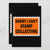 Sorry dat ik de Stempel van de Verkanting verzamel Kaart (Voorkant / Achterkant)