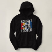 Sorry dat ik de trein Humor Gezegde Funny Collecto Hoodie (Design voorkant)