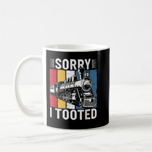 Sorry dat ik de trein Humor Gezegde Funny Ra Koffiemok