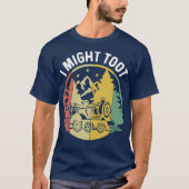 Sorry dat ik de trein Retro Railroad geschenken st T-shirt (Voorkant)
