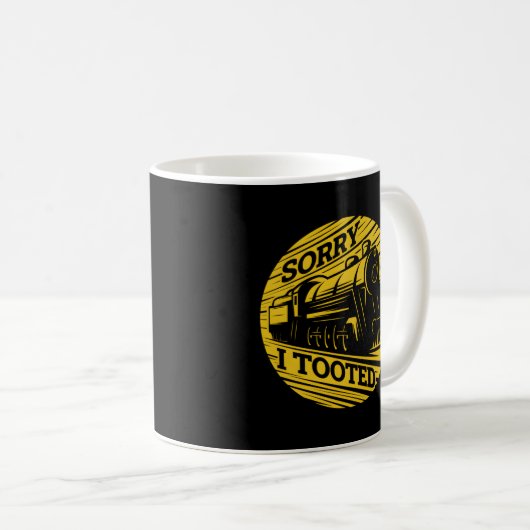 Sorry dat ik de treinconducteur beetnam koffiemok (Voorkant rechts)