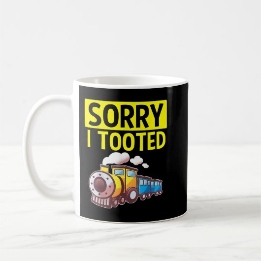 Sorry dat ik de  treintrein heb genomen koffiemok (Links)