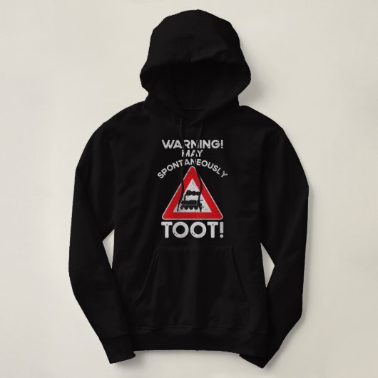 Sorry dat ik de waarschuwing van de treinliefhebbe hoodie (Design voorkant)
