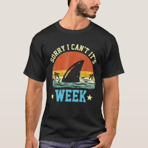 Sorry dat ik de week oceaan scuba duiken haai cant t-shirt