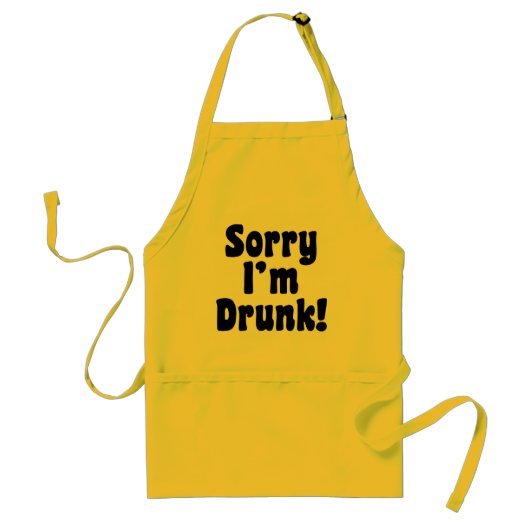 Sorry dat ik Drink ben Standaard Schort (Voorkant)