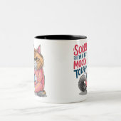 Sorry dat ik een beetje humeurig ben vandaag tweekleurige koffiemok (Center)