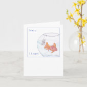 Sorry dat ik een laat felicitaties kaartje stuur kaart (Gele Bloem)