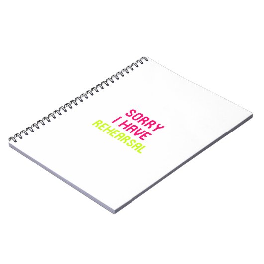 Sorry dat ik een muzikaal theater heb notitieboek (Linkerzijde)