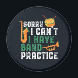 Sorry dat ik geen banenoefening heb. magneet<br><div class="desc">Grappig marchingbandontwerp voor saxofone, trompet of trommel in een band, orkest of muziekuitvoering. Koel retro band muzikanten koopwaar voor band geek, band nerd of band kamp. Ideaal voor het marcheren van bandrepetities en bandoefeningen voor football game halftijdse shows. Geweldig geschenk voor middelbare scholieren of universiteitsstudenten die weten hoe ze met...</div>