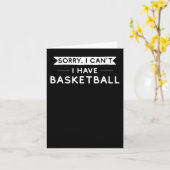 Sorry dat ik geen basketbal kan hebben kaart (Gele Bloem)