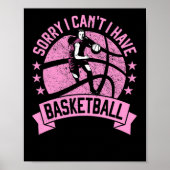 Sorry dat ik geen basketbalspeler voor meisjes kan poster (Voorkant)