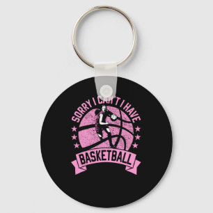 Sorry dat ik geen basketbalspeler voor meisjes kan sleutelhanger