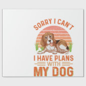 Sorry dat ik geen plannen heb met mijn hond cadeaupapier (Vlak)