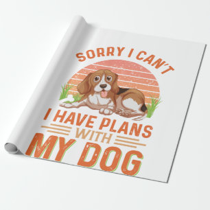 Sorry dat ik geen plannen heb met mijn hond cadeaupapier
