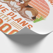 Sorry dat ik geen plannen heb met mijn hond cadeaupapier (Hoek)