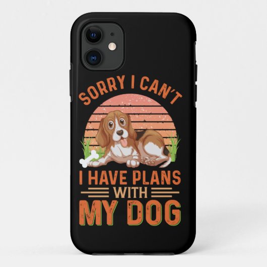 Sorry dat ik geen plannen heb met mijn hond Case-Mate iPhone case (Achterkant)