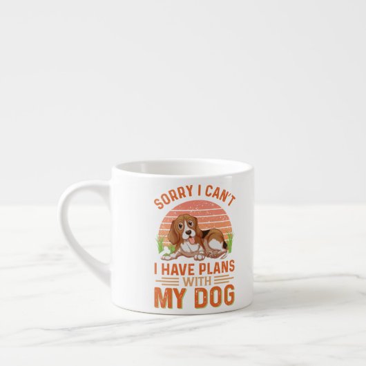 Sorry dat ik geen plannen heb met mijn hond espresso kop (Links)