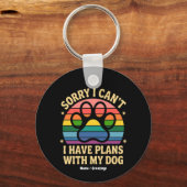 Sorry dat ik geen plannen heb met mijn hond Funny Sleutelhanger (Voorkant)