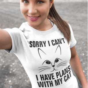 Sorry dat ik geen plannen heb met mijn kat, T-shir T-shirt