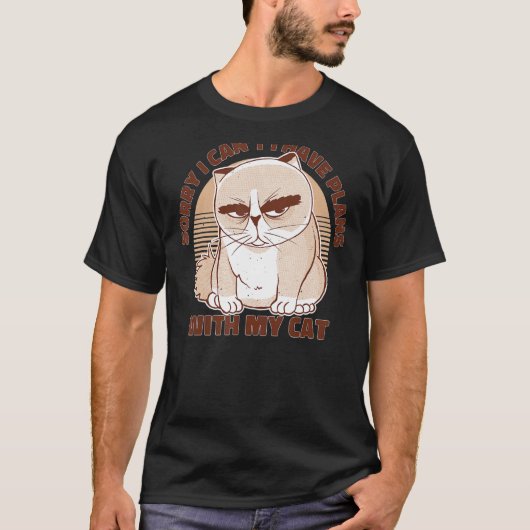 Sorry dat ik geen plannen heb met mijn kat t-shirt (Voorkant)