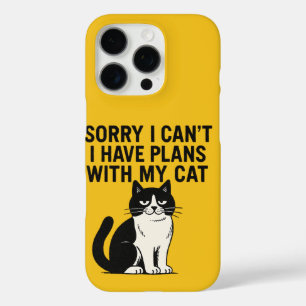 Sorry dat ik geen plannen kan hebben met mijn kat  iPhone 16 pro hoesje