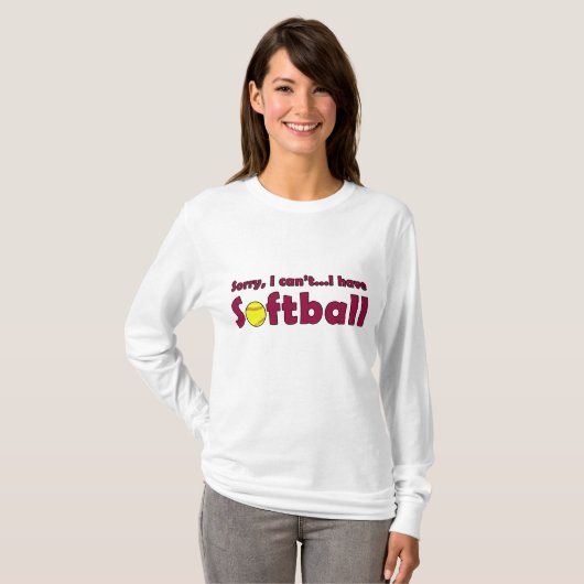 Sorry dat ik geen Softball Shirt heb. (Voorkant volledig)