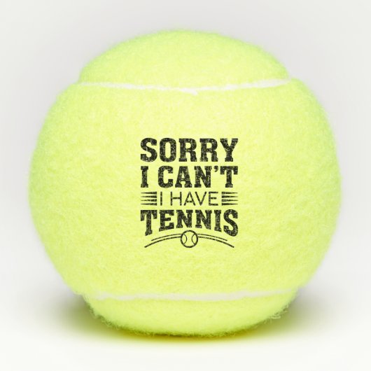 Sorry dat ik geen tennis heb tennisballen (Voorkant)