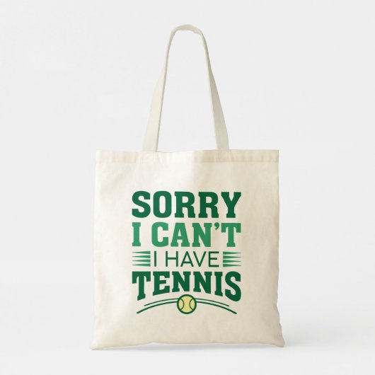 Sorry dat ik geen tennis heb tote bag (Achterkant)