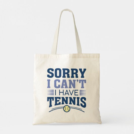 Sorry dat ik geen tennis heb tote bag (Achterkant)