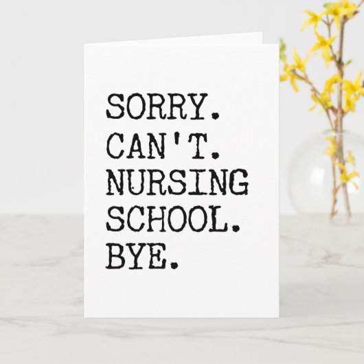 Sorry dat ik geen verpleegschool kan verzorgen. Da Kaart (Gele Bloem)