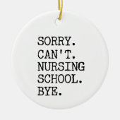 Sorry dat ik geen verpleegschool kan verzorgen. Da Keramisch Ornament (Voorkant)