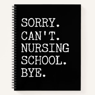 Sorry dat ik geen verpleegschool kan verzorgen. Da Notitieboek