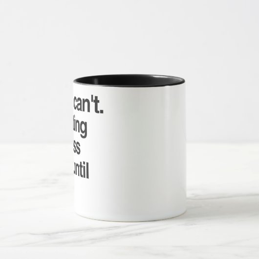 Sorry dat ik geen voortgangsnotities kan schrijven mok (Midden)