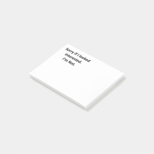 Sorry dat ik geïnteresseerd leek post-it® notes (Schuin)