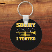 Sorry dat ik getookte Trumpet Player-cadeautjes he Sleutelhanger (Voorkant)